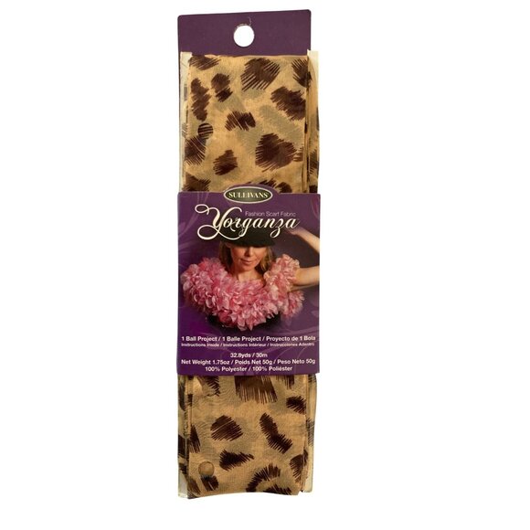Sullivans Fashion Scarf Fabric Yorganza Leopard Craft DIY - Picture 1 of 5